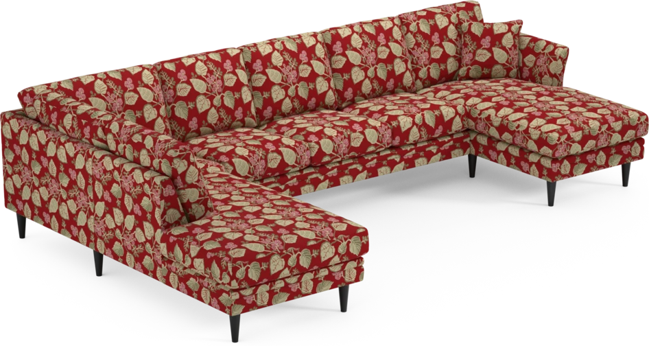 Eden - 3-sits soffa med divan vänster och schäslong höger - Flerfärgad
