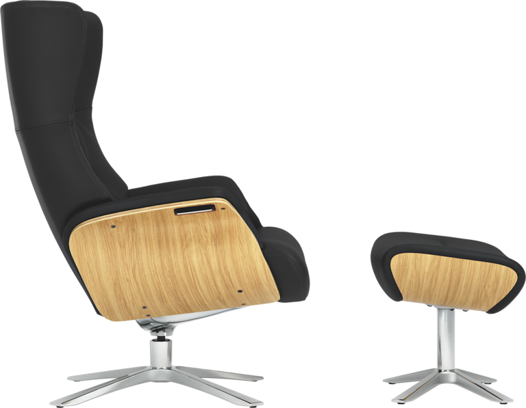 Afterwork - Fåtölj och fotpall - Brun