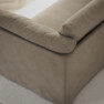 Cherrie - 3-sits soffa, hel dyna och kappa - Beige