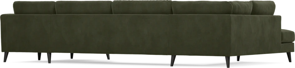 Bridge - 3-sits soffa med divan vänster och schäslong höger - Grön