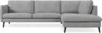 Madison Lux - 3-sits soffa med divan höger - Vit