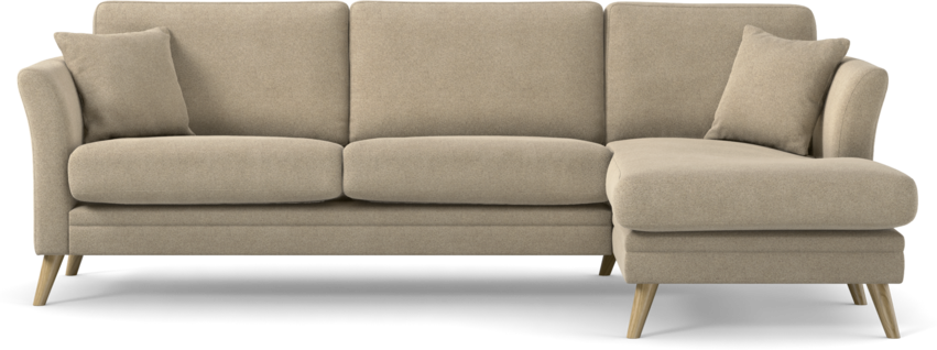 Eden - 2,5-sits soffa med schäslong - Beige