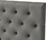 Delux Pikerad XL - Sänggavel, 90-210 cm - Grå