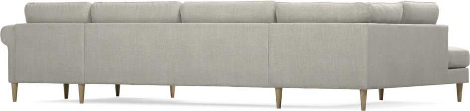 Bridge - 3-sits soffa med divan vänster och schäslong höger - Grå