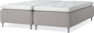 Delux Dream - Ramsäng, dubbelsäng med bäddmadrass - Grå
