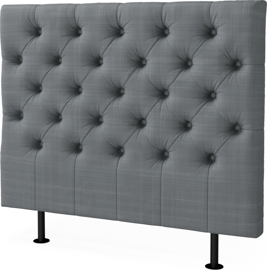 Cape pikerad - Sänggavel, 90-210 cm - Grå