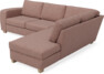 Friday - 2,5-sits soffa med divan höger - Rosa