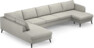 County - 4-sits soffa med divan vänster och schäslong höger - Grå