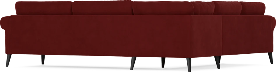 Bridge - Hörnsoffa, 2+3-sits - Röd