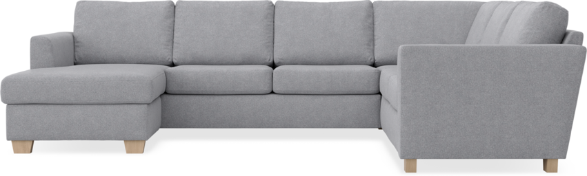 Friday - Hörnsoffa, 3+2-sits med schäslong vänster - Grå