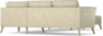 Bridge - Hörnsoffa, 2+3-sits med schäslong höger - Beige