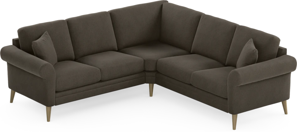 Eden - Hörnsoffa, 2+2-sits - Brun