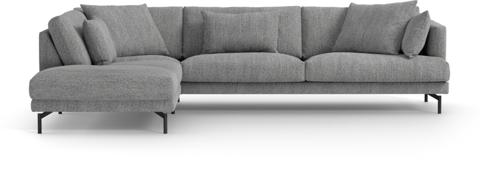 Harper - 3-sits soffa med divan vänster - Grå