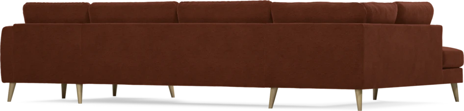 Bridge - 3-sits soffa med divan vänster och schäslong höger - Orange