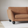 Madison - 2-sits soffa med schäslong höger - Orange
