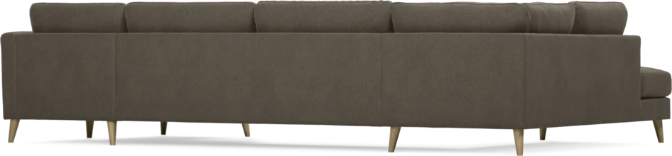 Bridge - 3-sits soffa med divan vänster och schäslong höger - Brun