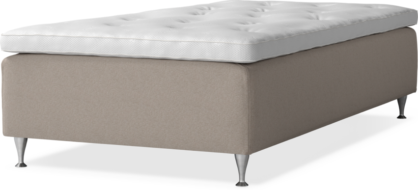Delux Dream - Ramsäng, enkelsäng med bäddmadrass - Beige