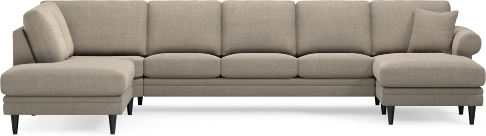Eden - 3-sits soffa med divan vänster och schäslong höger - Beige