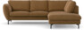 Madison - 2-sits soffa med divan höger - Brun