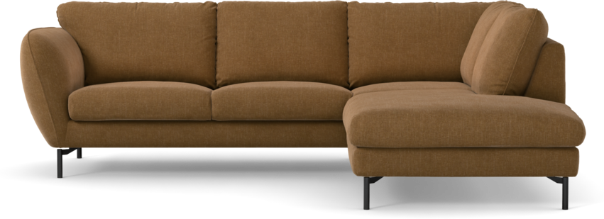 Madison - 2-sits soffa med divan höger - Brun