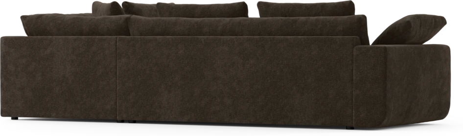 Amie - 3-sits med divan höger - Brun