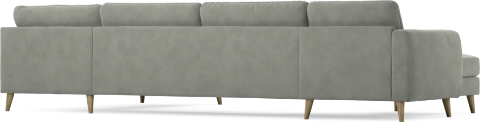 Bridge - 3-sits soffa med schäslong vänster och divan höger - Grå