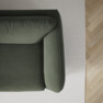Madison Lux - 2-sits soffa med schäslong vänster - Grön