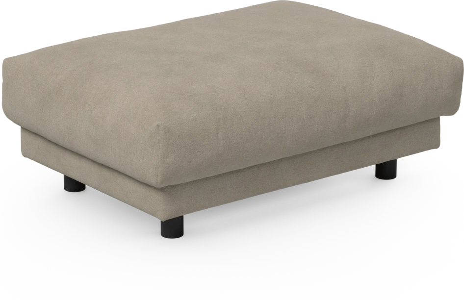 Cherrie - Fotpall 100, fast klädsel - Beige