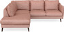 Madison - 2-sits soffa med divan vänster - Röd