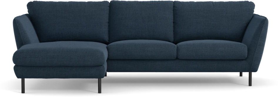 Madison Lux - 2-sits soffa med schäslong vänster - Blå