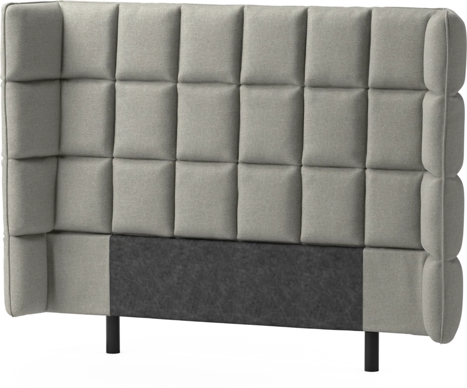 Delux Rutig - Sänggavel, 120-180 cm - Grå
