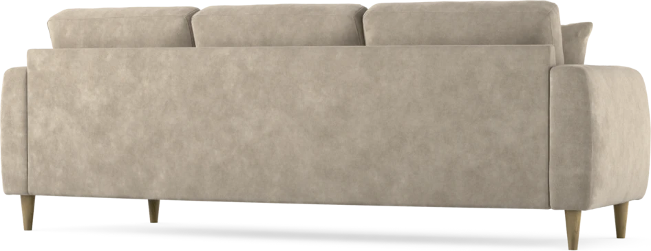 Eden - 3-sits soffa svängd - Beige