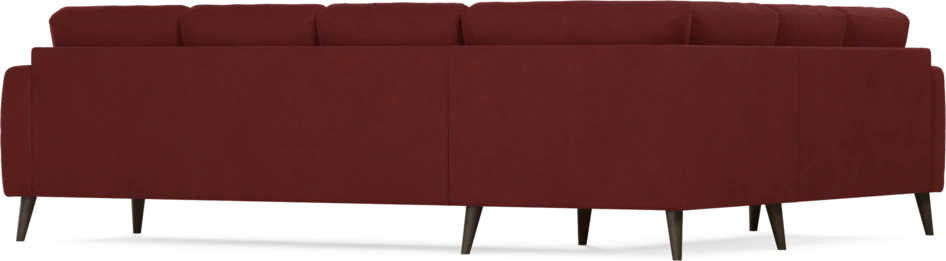 Eden - Hörnsoffa, 2+3-sits - Röd