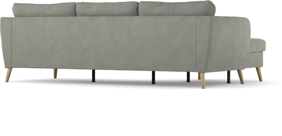 County - 3-sits soffa med flyttbar schäslong - Grå