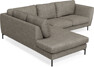 Madison - 2-sits soffa med divan vänster - Grå