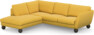 Madison Lux - 2-sits soffa med divan vänster - Gul