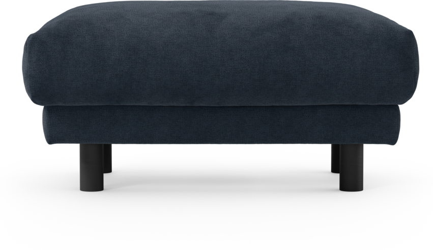 Cherrie - Fotpall 110, fast klädsel - Blå