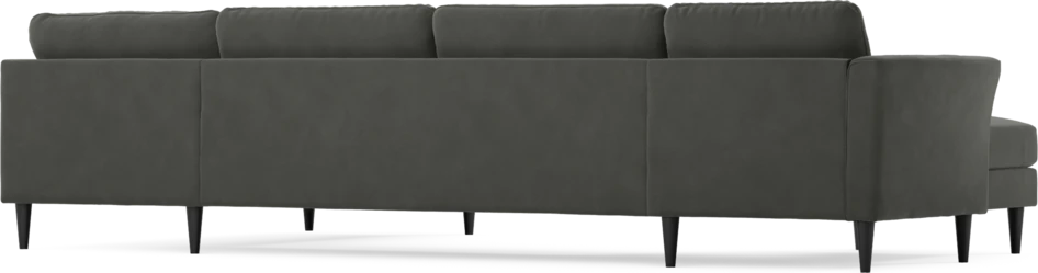 Bridge - 3-sits soffa med schäslong vänster och divan höger - Grå