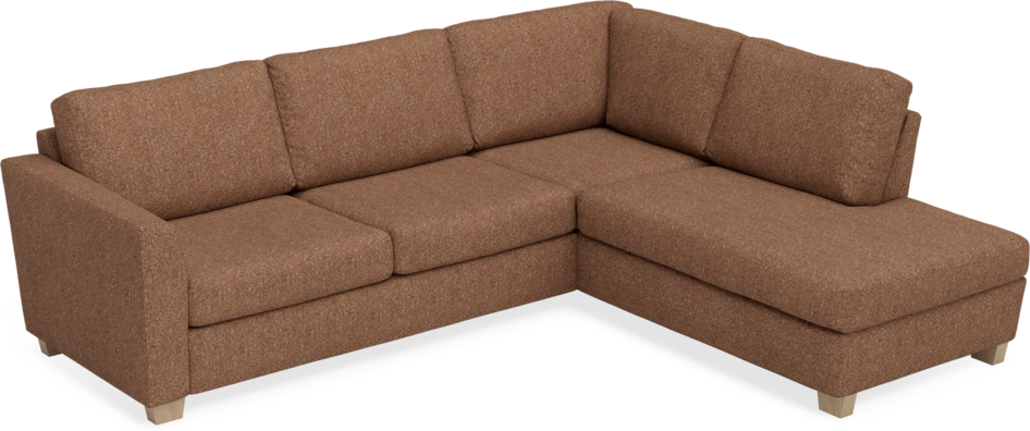 Friday - 2,5-sits soffa med divan höger - Orange