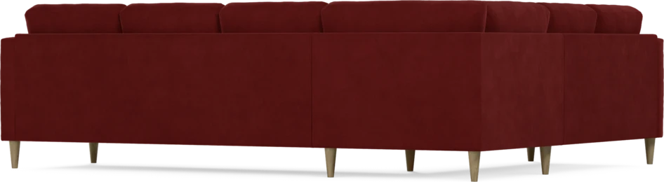 Eden - Hörnsoffa, 2+3-sits - Röd
