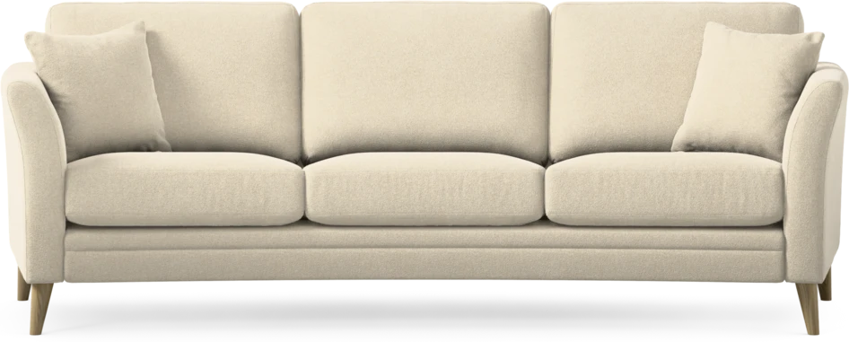 Eden - 3-sits soffa svängd - Beige