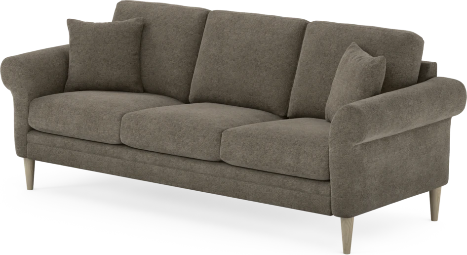 Eden - 3-sits soffa - Brun