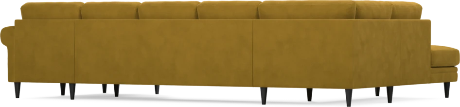 Eden - 3-sits soffa med divan vänster och schäslong höger - Gul