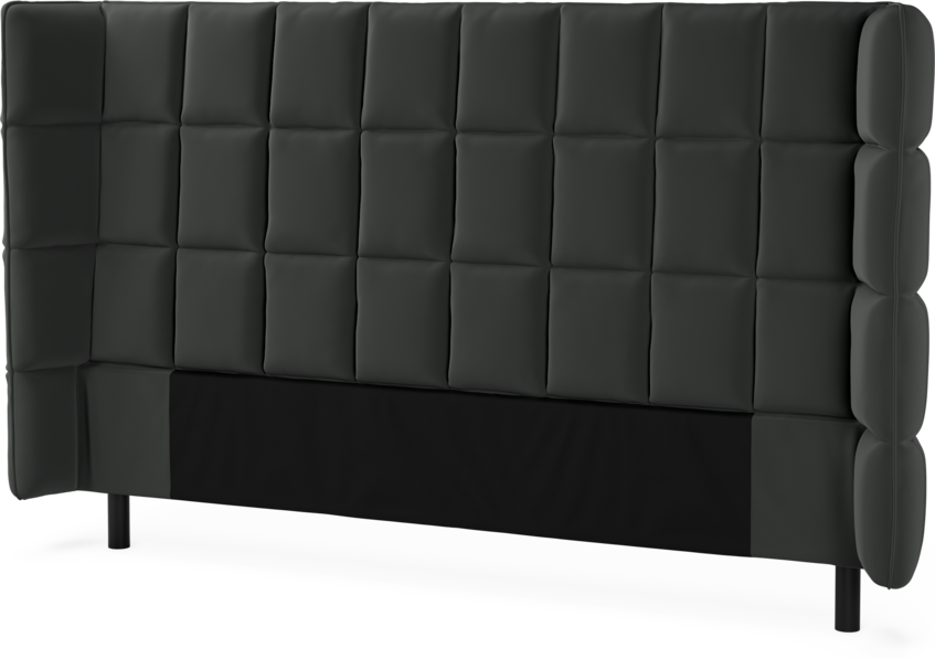 Delux Rutig - Sänggavel, 120-180 cm - Grå
