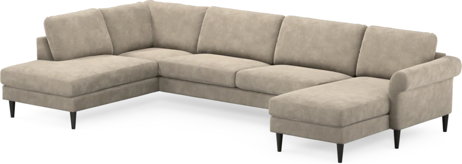 Bridge - 3-sits soffa med divan vänster och schäslong höger - Beige
