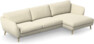 Madison Lux - 3-sits soffa med schäslong höger - Vit
