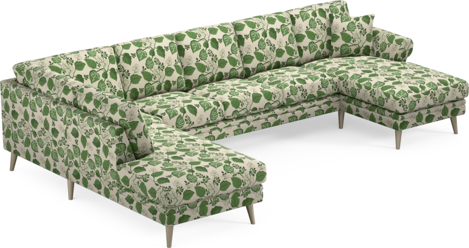 Eden - 3-sits soffa med divan vänster och schäslong höger - Flerfärgad