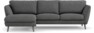 Madison Lux - 2-sits soffa med schäslong vänster - Vit