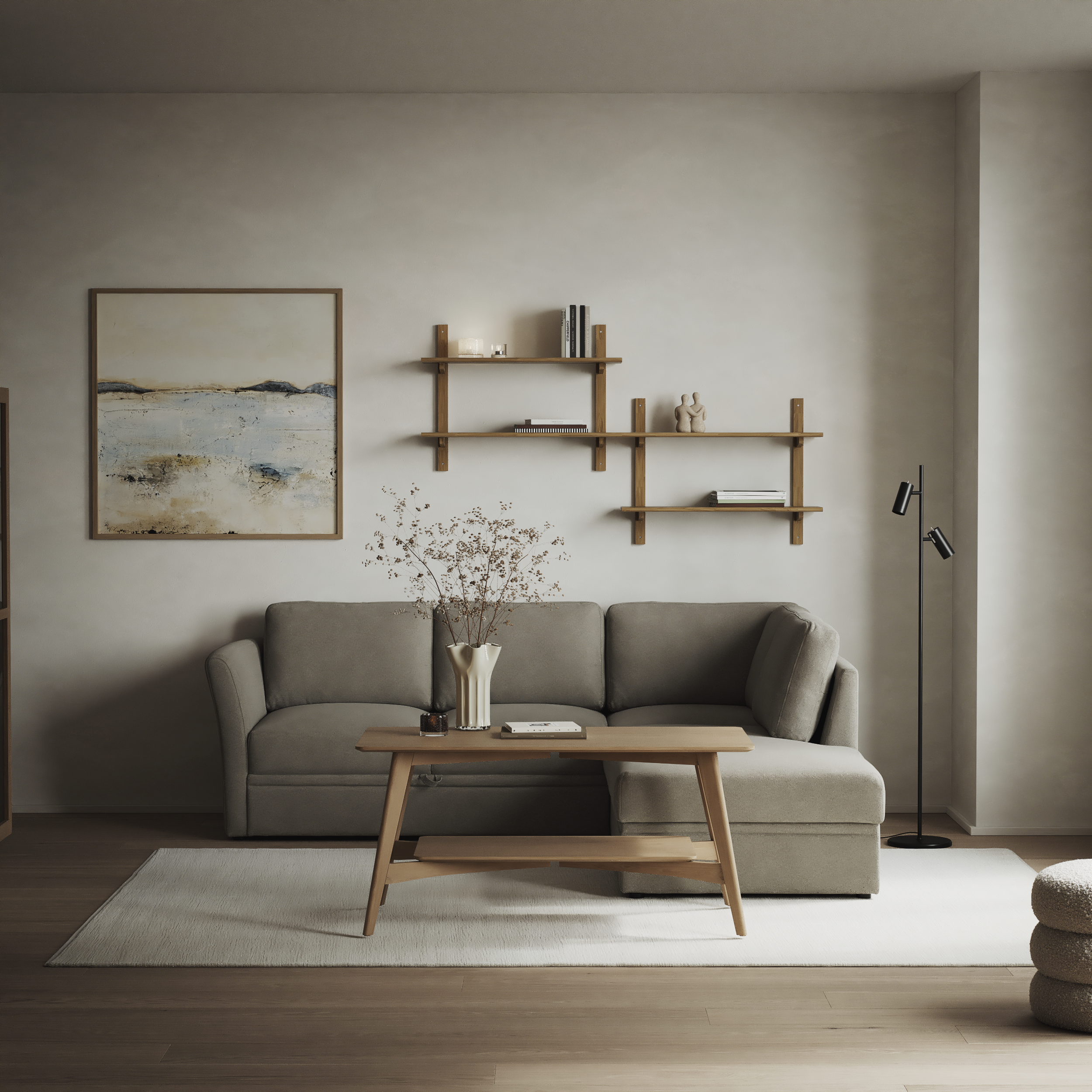 Öland - Bäddsoffa med divan höger - inspiration