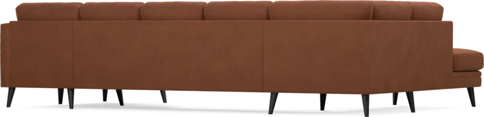 Eden - 3-sits soffa med divan vänster och schäslong höger - Orange